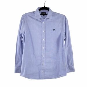 Lauren Ralph Lauren Boys Size 18 Blue Long Sleeve Button-Up Dress Shirt RL Logo